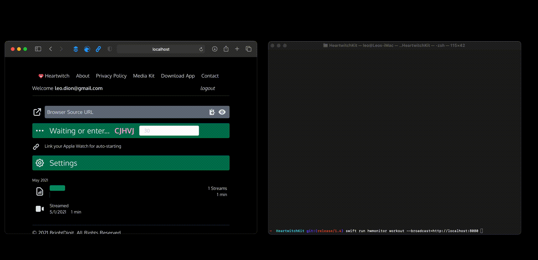 Faking a Watch App with a Command Line Tool